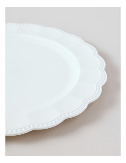 Scalloped Charger 33cm in White