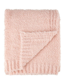 Marshmallow Soft Pique Blanket in Soft Rose