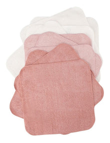 Towelling Washer 10 Pack in Dusty Rose