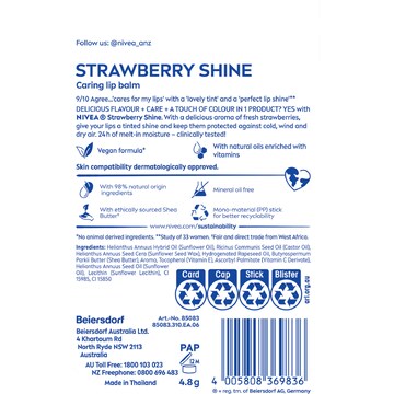 Nivea Fruity Shine Strawberry Lip Balm 48g