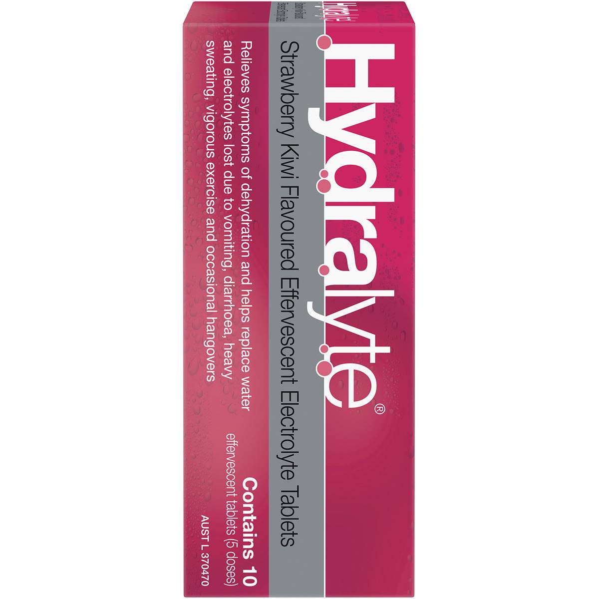 Hydralyte Effervescent Electrolyte Tablets Kiwi Strawberry 10 Pack