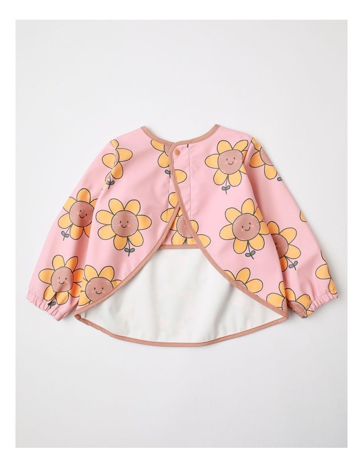 Sunflower Feeding Smock in Pink