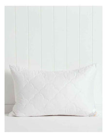 Wool Cotton Pillow Protector in White