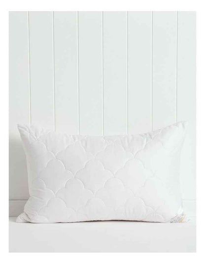 Wool Cotton Pillow Protector in White