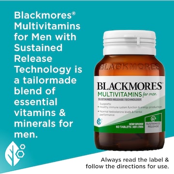 Blackmores Multivitamins For Men Release Tablets 60 pack