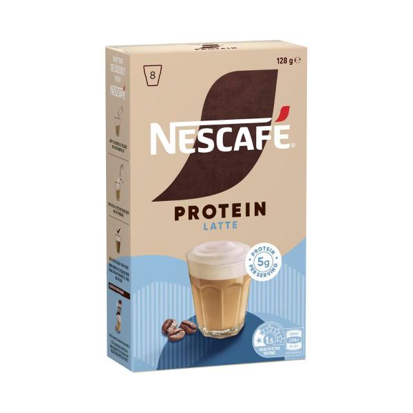 NESCAFE PROTEIN LATTE COFFEE SACHETS 8 PACK