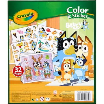Crayola Color & Sticker Bluey each