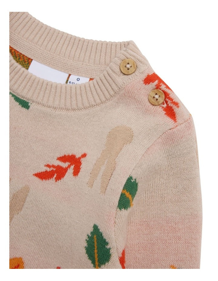 Jacquard Knit Jumper in Multi