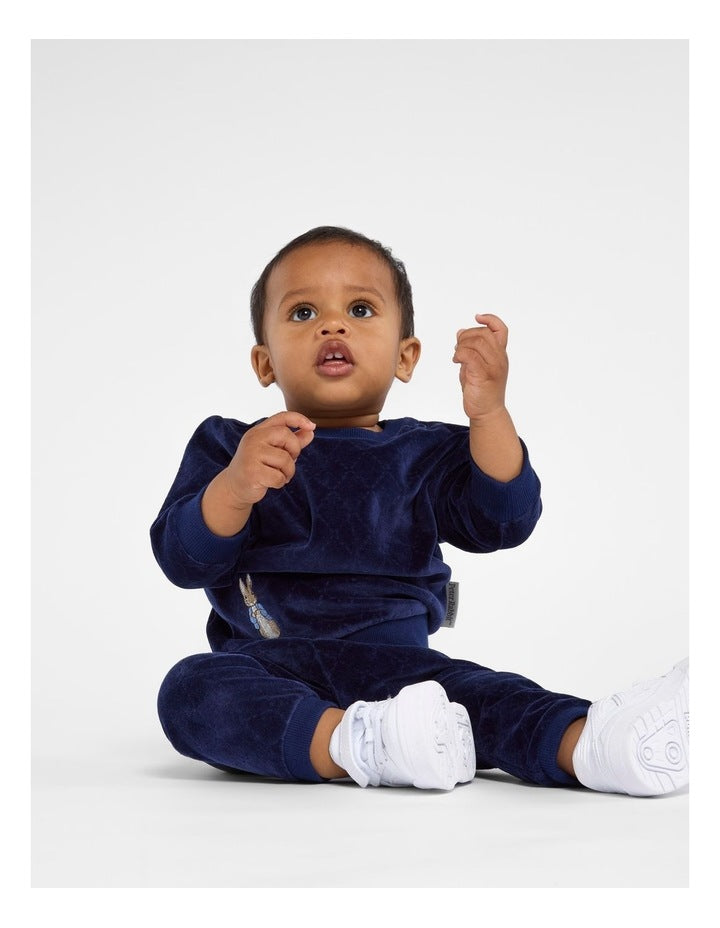 Velour Trackpant in Blue