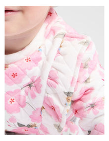 Floral Track Sweater in Pink