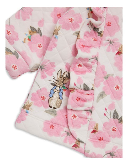 Floral Track Sweater in Pink