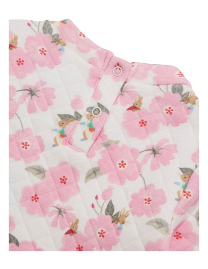 Floral Track Sweater in Pink