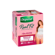 DEPEND ADULTCARE REALFIT WOMEN UNDERWEAR MEDIUM