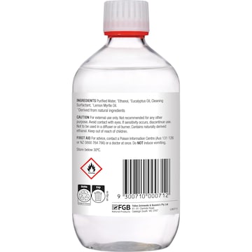 Bosisto's Antibacterial Solution Eucalyptus & Lemon Myrtle 500mL