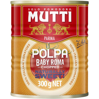 Mutti Polpa Baby Roma Tomatoes Chopped 300g