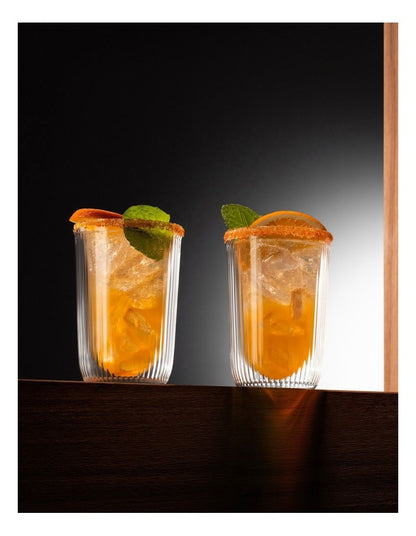 Douro Double Wall Glass Small 250ml 2 Piece in Clear