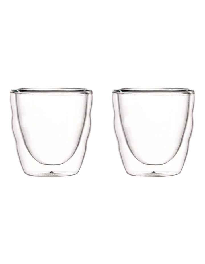 Pilatus Double Wall Glass Extra Small 80ml 2 Piece in Clear