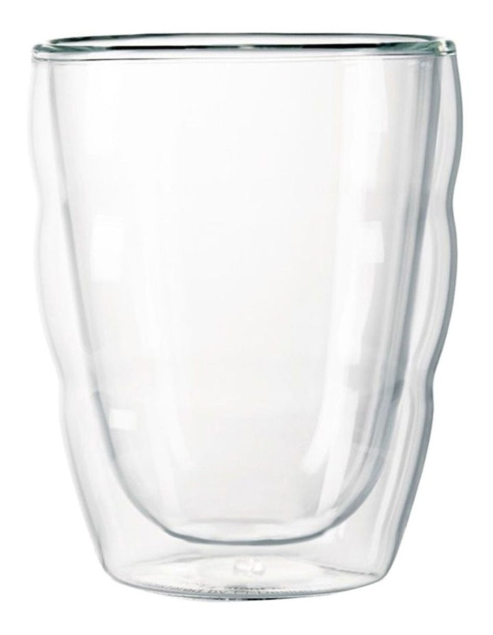 Pilatus Double Wall Glass Small 250ml 2 Piece in Clear