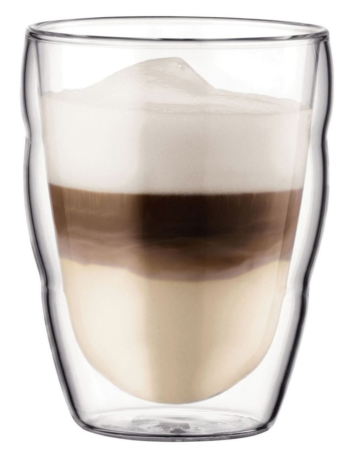 Pilatus Double Wall Glass Small 250ml 2 Piece in Clear