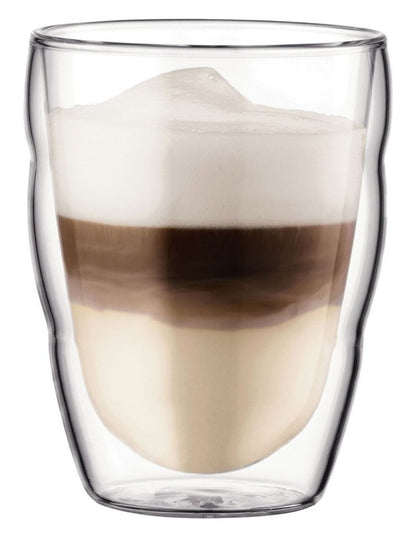 Pilatus Double Wall Glass Small 250ml 2 Piece in Clear