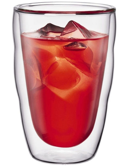 Pilatus Double Wall Glass Medium 350ml 2 Piece in Clear