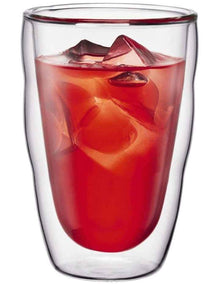 Pilatus Double Wall Glass Medium 350ml 2 Piece in Clear