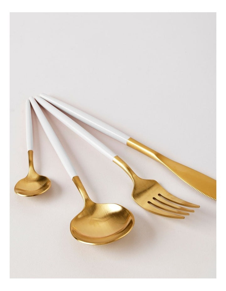 Remy 16pc Cutlery Set in White