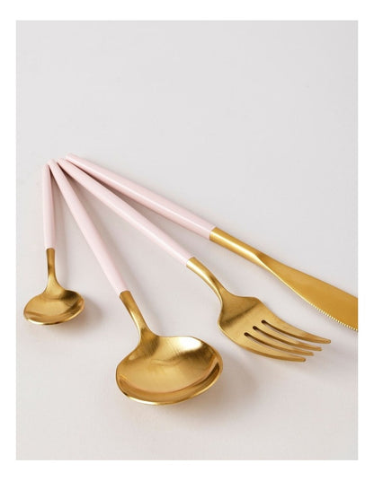 Remy 16pc Cutlery Set in Pink