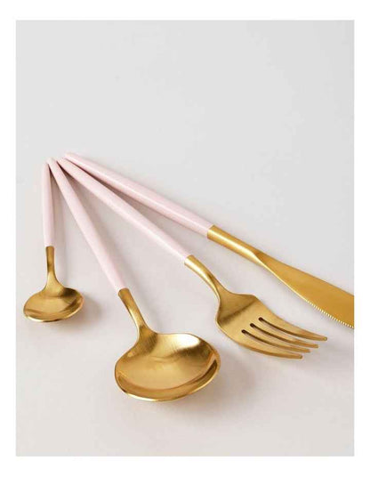 Remy 16pc Cutlery Set in Pink