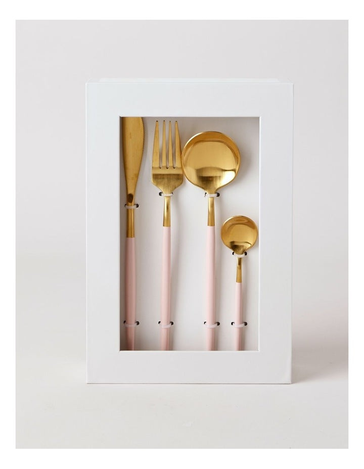 Remy 16pc Cutlery Set in Pink