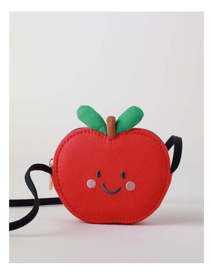 Crossbody Apple Bag in Red