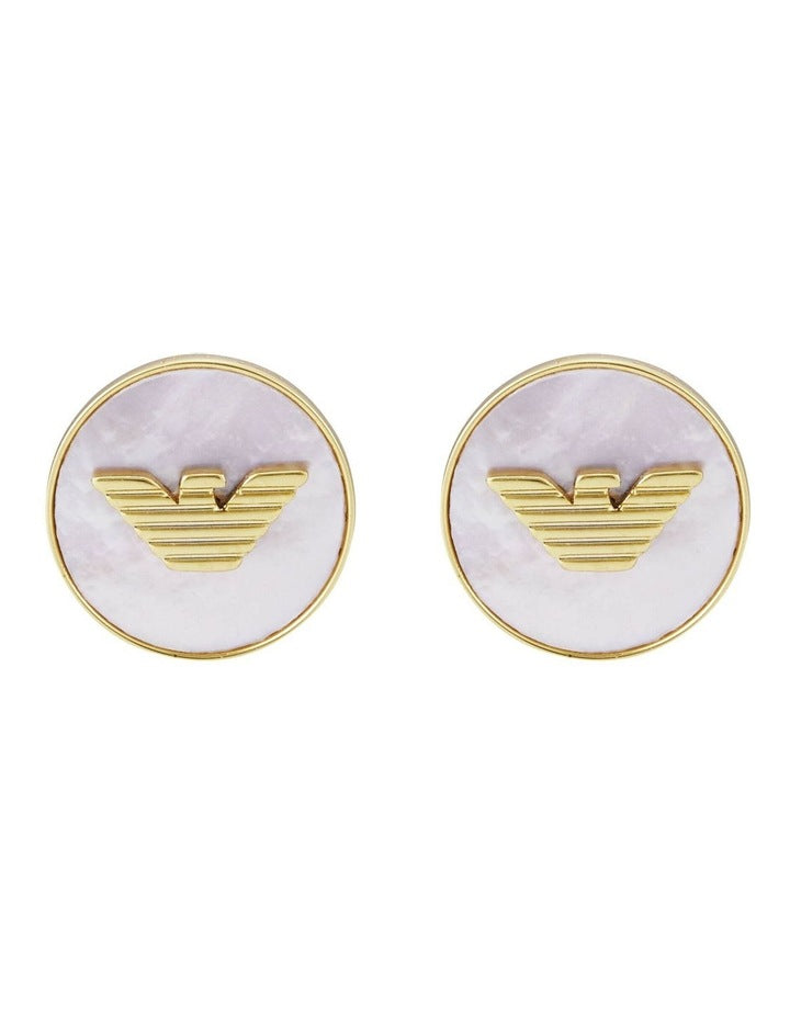 EGS3141710 Eagle Logo Earring in Gold