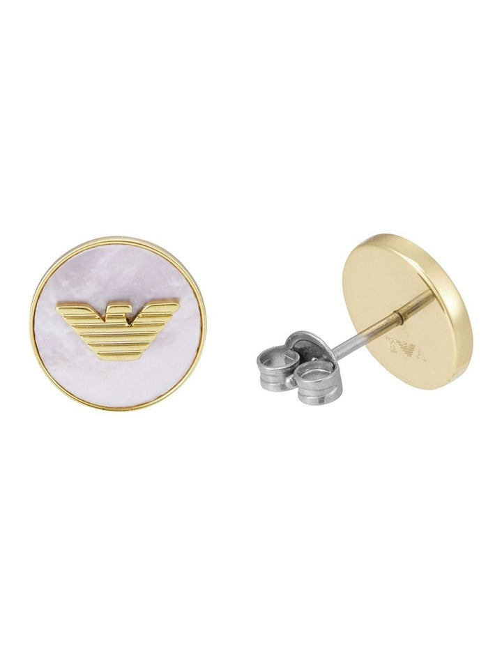 EGS3141710 Eagle Logo Earring in Gold