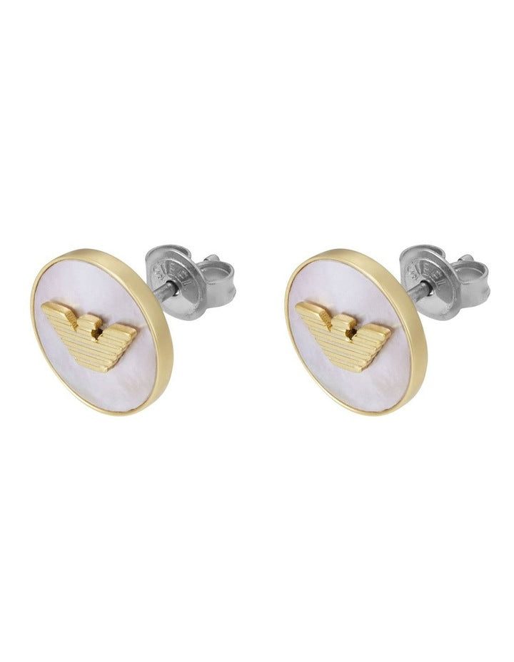 EGS3141710 Eagle Logo Earring in Gold