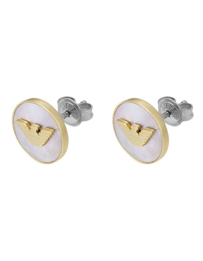 EGS3141710 Eagle Logo Earring in Gold