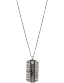 EGS3149040 Eagle Logo Necklace in Silver