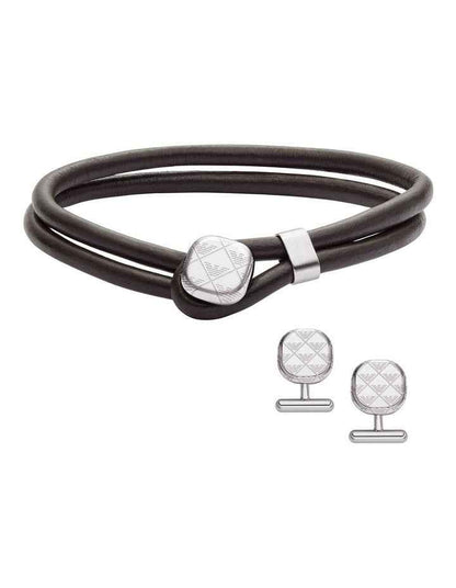 EGS3151Set Eagle Logo Jewellery Set in Silver