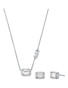 MKC1760CZSET Premium Jewellery Set in Silver