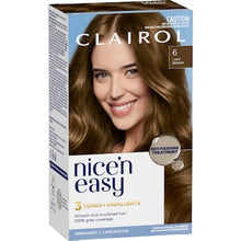 Clairol Nice 'N Easy Permanent 6 Light Brown Hair Colour each