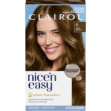 Clairol Nice 'N Easy Permanent 6 Light Brown Hair Colour each