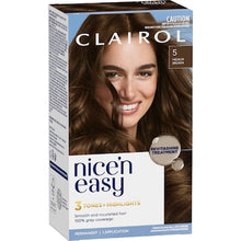 Clairol Nice 'N Easy Permanent 5 Medium Brown Hair Colour each