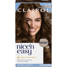 Clairol Nice 'N Easy Permanent 5 Medium Brown Hair Colour each