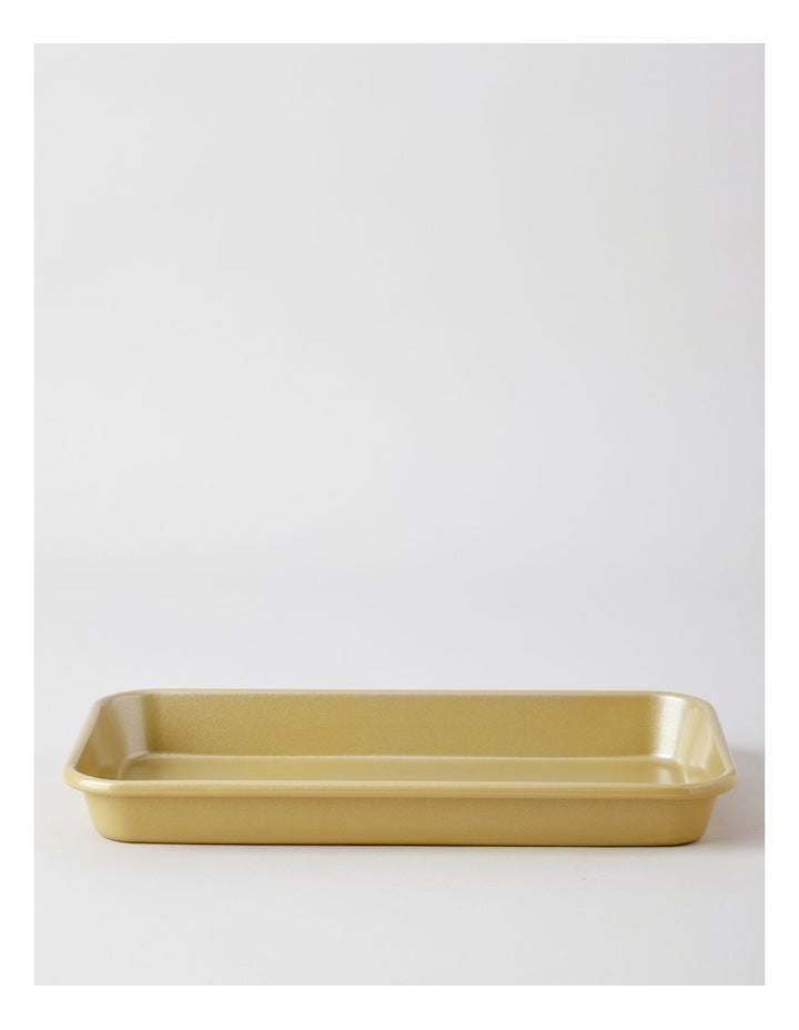 Non-Stick Brownie Pan 32x18x3.5cm - Gold