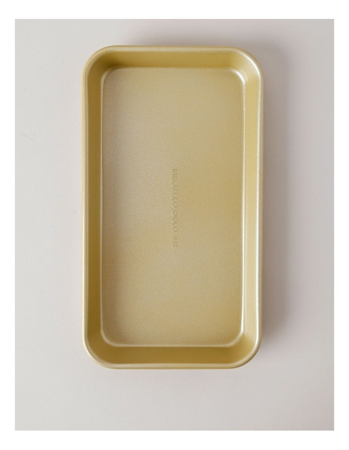 Non-Stick Brownie Pan 32x18x3.5cm - Gold