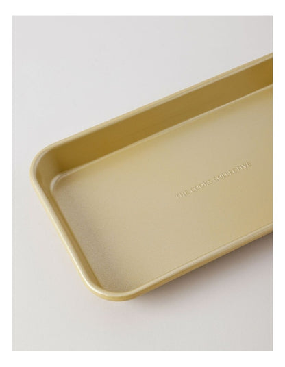 Non-Stick Brownie Pan 32x18x3.5cm - Gold