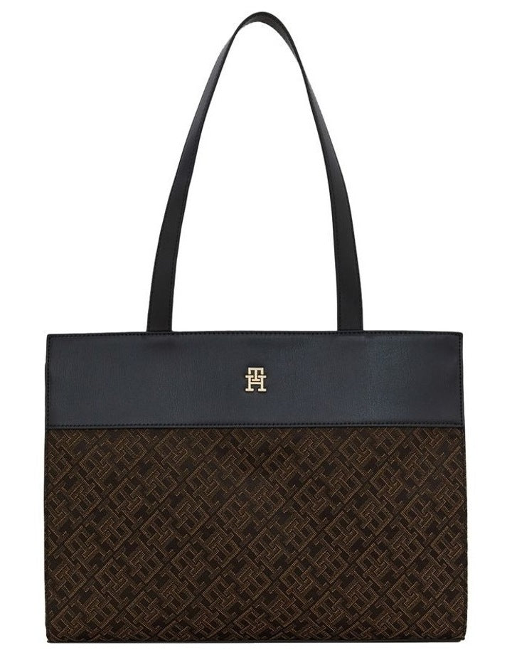 Im Latam Jacquard Tote Bag  in Black