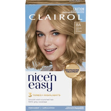 Clairol Nice & Easy Permanent 8a Medium Ash Blonde Hair Colour each