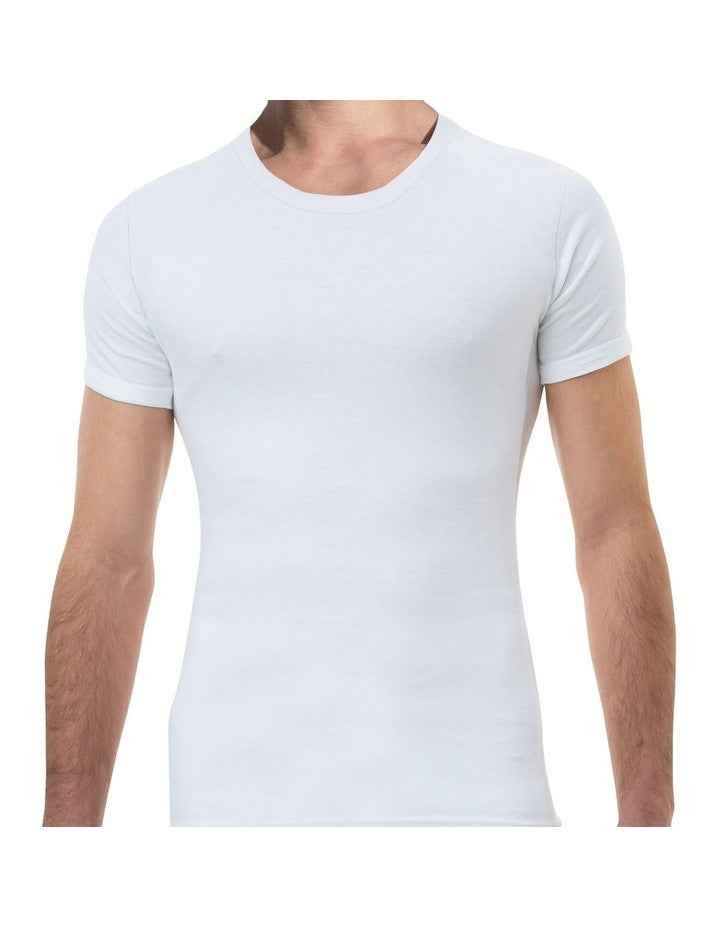 Heat Bods Heat Retention Short Sleeve Thermal in White