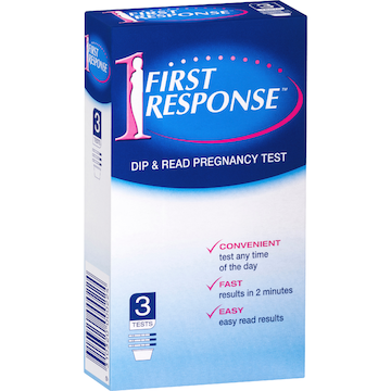 First Response Pregnancy Test Dip Read 3 pack