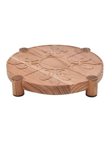 Fleur De Lis Trivet Teak 20cm